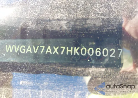 2017 Volkswagen Tiguan 2.0T/2.0T S z USA, uszkodzony, nr VIN WVGAV7AX7HK006027